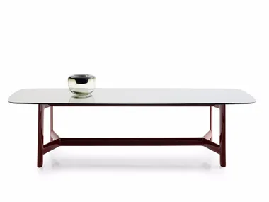 ALEX - Rectangular marble table _ B&B Italia